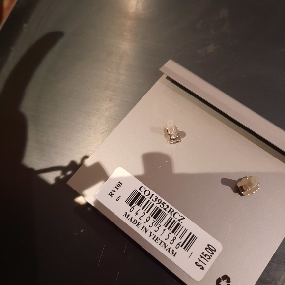 NWT AUTHENTIC GENUINE NADRI LONG ELEGANT DANGLE WEDDING EARRINGS - Picture 2 of 5